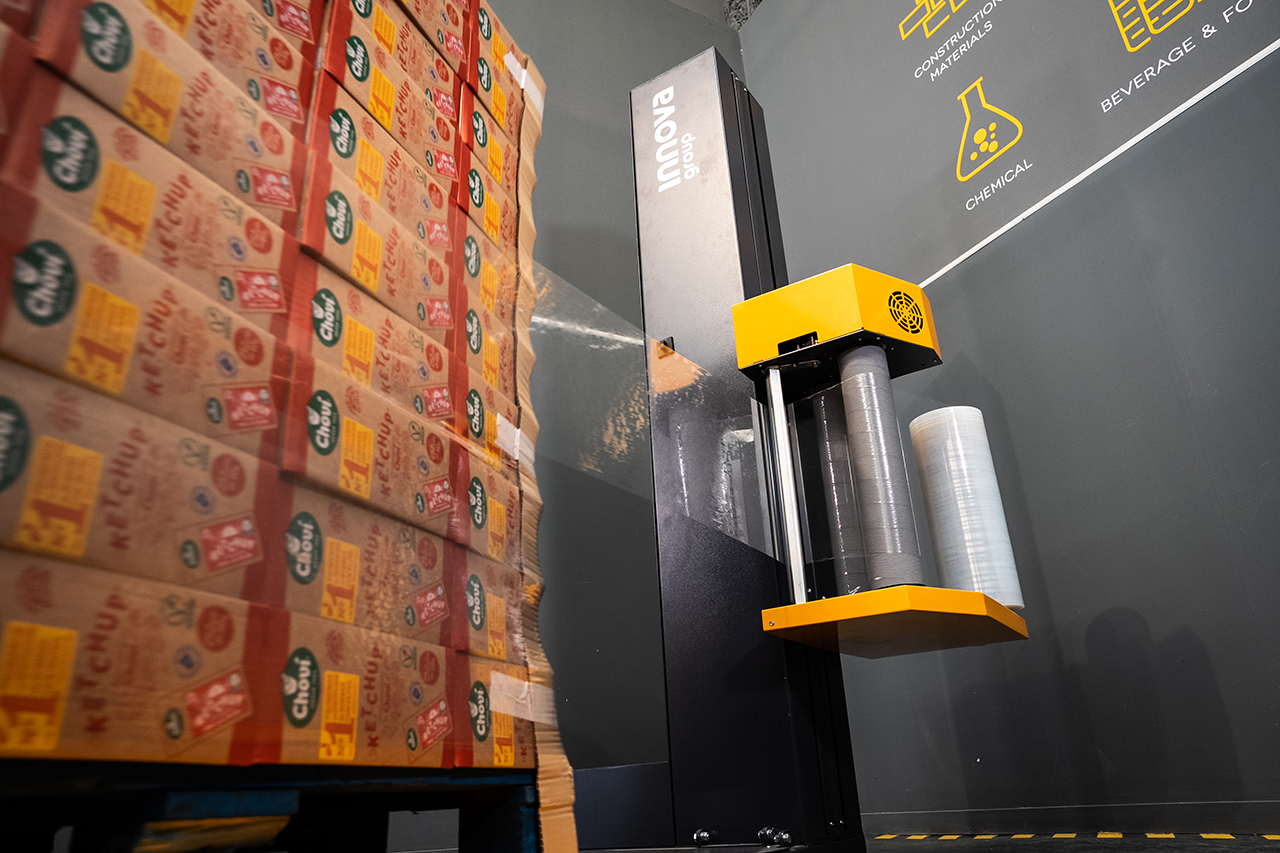 Acessórios da máquina semiautomática de empacotamento de paletes