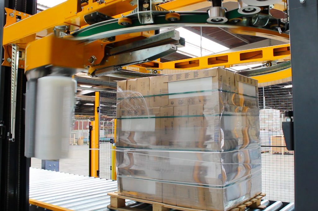 Envolvedora automatica - Sistema de cordão de reforço