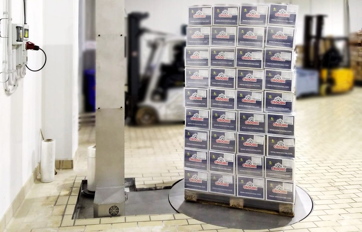 Embaladoras semi-automaticas de paletes - Sistema de nivelamento de plataforma